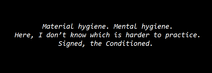 Material Hygiene Mental Hygiene